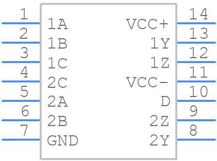 SN75112DR - Texas Instruments - PCB symbol