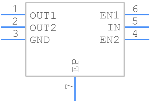 TLV7162828PDPQR - Texas Instruments - PCB symbol