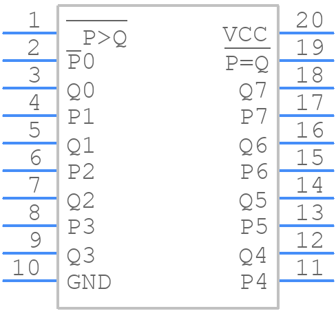 SN74HC682DWR - Texas Instruments - PCB symbol