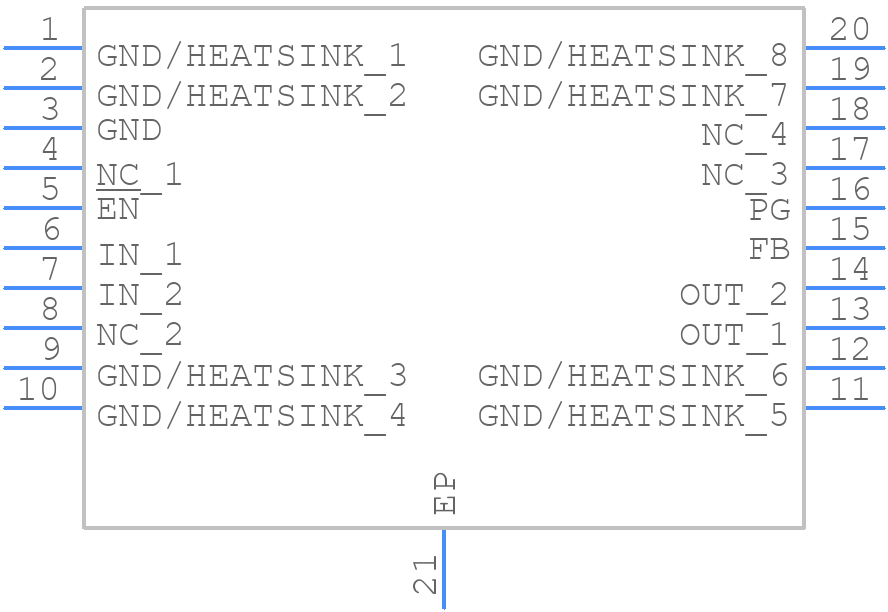 TPS71H01QPWPR - Texas Instruments - PCB symbol