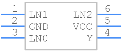 SN74LVC1G98DSFR - Texas Instruments - PCB symbol