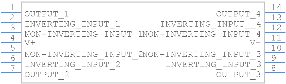 LMC6064AIMX/NOPB - Texas Instruments - PCB symbol