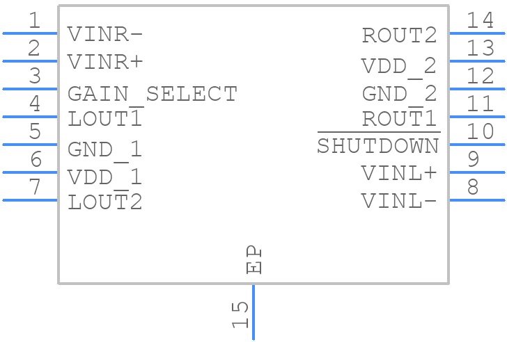 LM4666SD/NOPB - Texas Instruments - PCB symbol