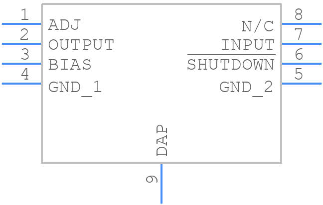 LP38841MR-ADJ/NOPB - Texas Instruments - PCB symbol