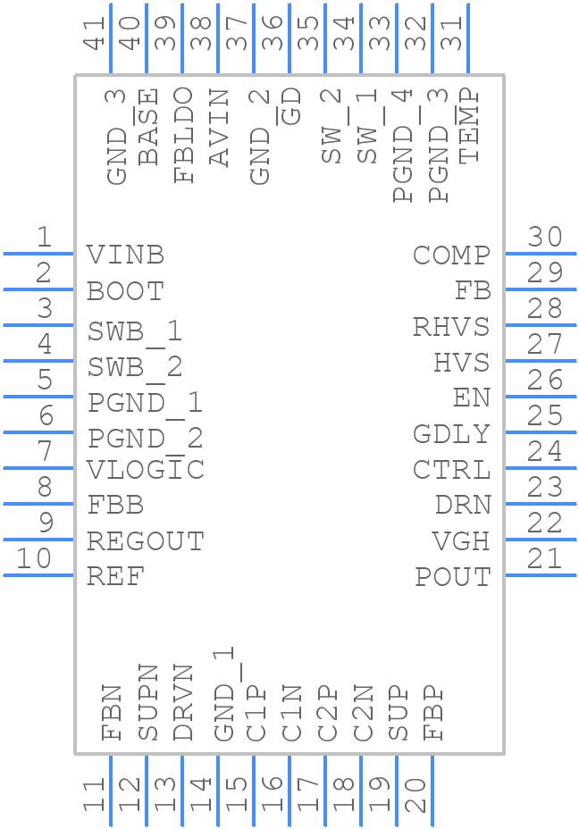 TPS65167ARHAR - Texas Instruments - PCB symbol
