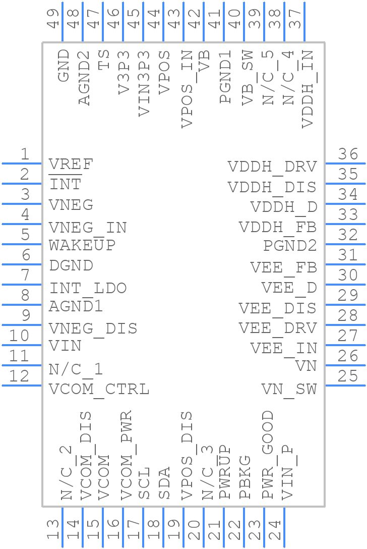 TPS65185RGZR - Texas Instruments - PCB symbol