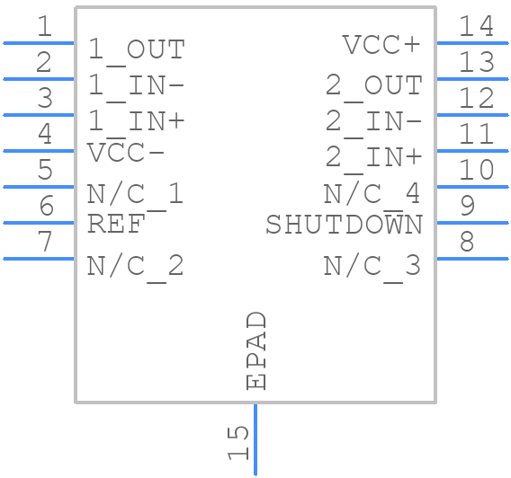 THS3125IPWP - Texas Instruments - PCB symbol