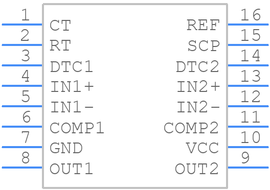 TL1454ACN - Texas Instruments - PCB symbol