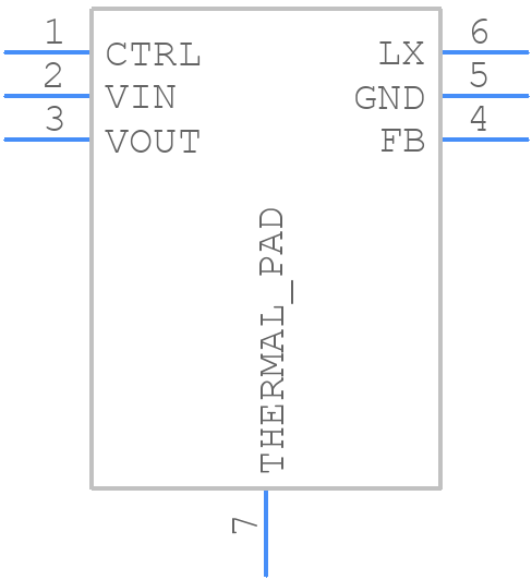 TPS61158DRVR - Texas Instruments - PCB symbol