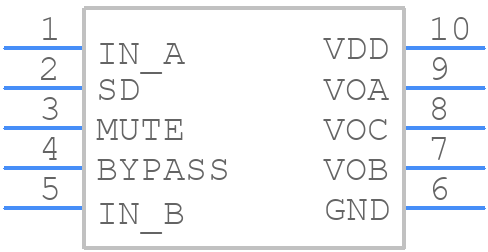 LM4911QMM/NOPB - Texas Instruments - PCB symbol