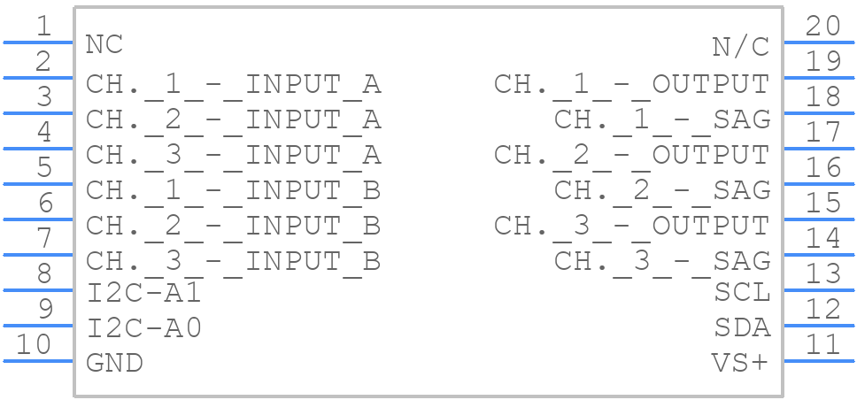 THS7313PW - Texas Instruments - PCB symbol