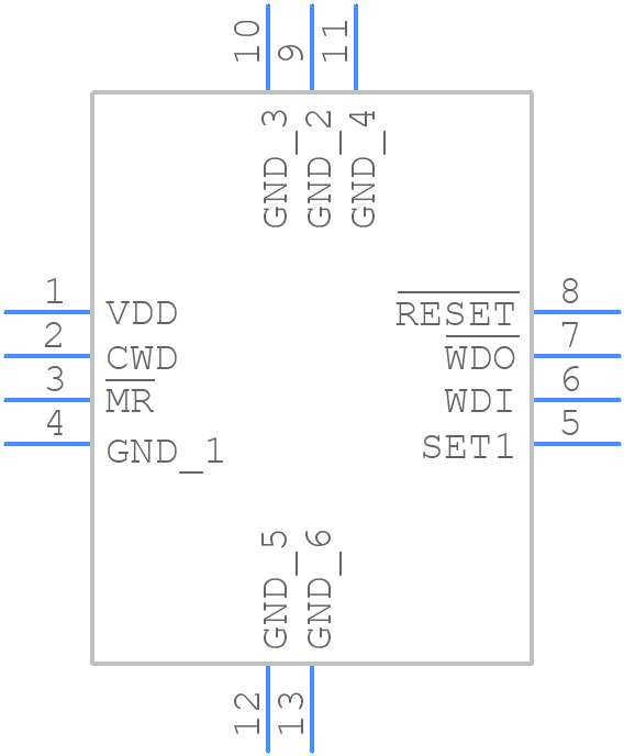 TPS3851H25EDRBR - Texas Instruments - PCB symbol