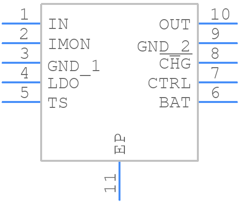 BQ25070DQCT - Texas Instruments - PCB symbol