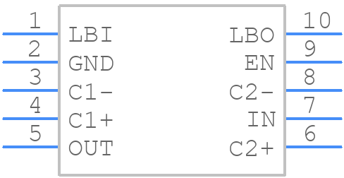 TPS60200DGS - Texas Instruments - PCB symbol
