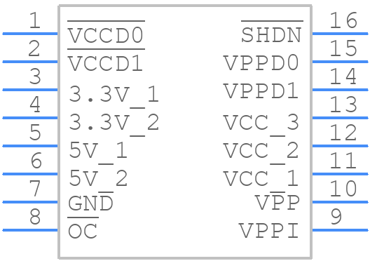 TPS2212IDB - Texas Instruments - PCB symbol