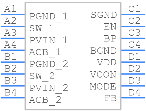LM3253TME/NOPB - Texas Instruments - PCB symbol