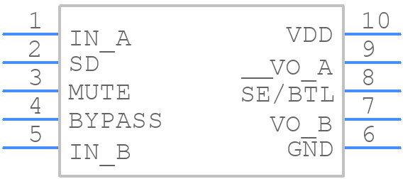 LM4916MM/NOPB - Texas Instruments - PCB symbol