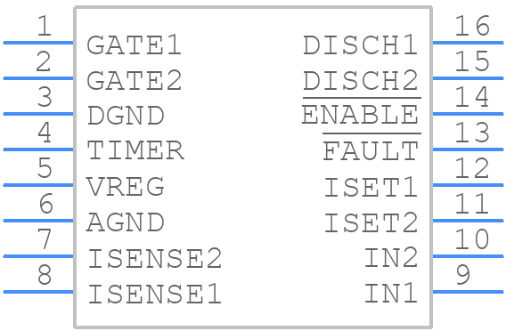 TPS2320ID - Texas Instruments - PCB symbol