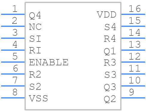CD4044BNSR - Texas Instruments - PCB symbol