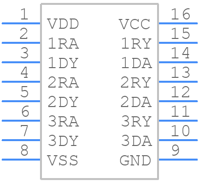 TL145406DWR - Texas Instruments - PCB symbol