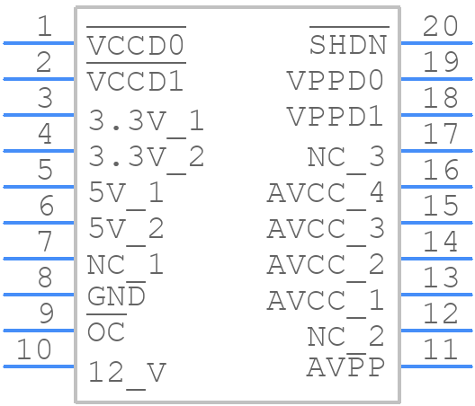 TPS2211APW - Texas Instruments - PCB symbol