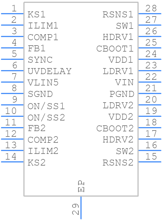 LM5642XMH/NOPB - Texas Instruments - PCB symbol