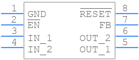 TPS7301QP - Texas Instruments - PCB symbol