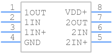 TLV2462QDRQ1 - Texas Instruments - PCB symbol
