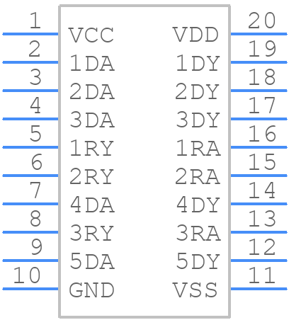 SN75196DW - Texas Instruments - PCB symbol