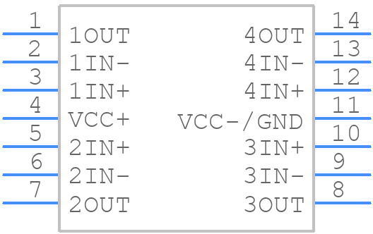 TL3474AIPWR - Texas Instruments - PCB symbol