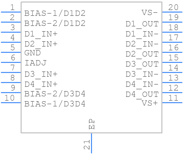 THS6184PWP - Texas Instruments - PCB symbol