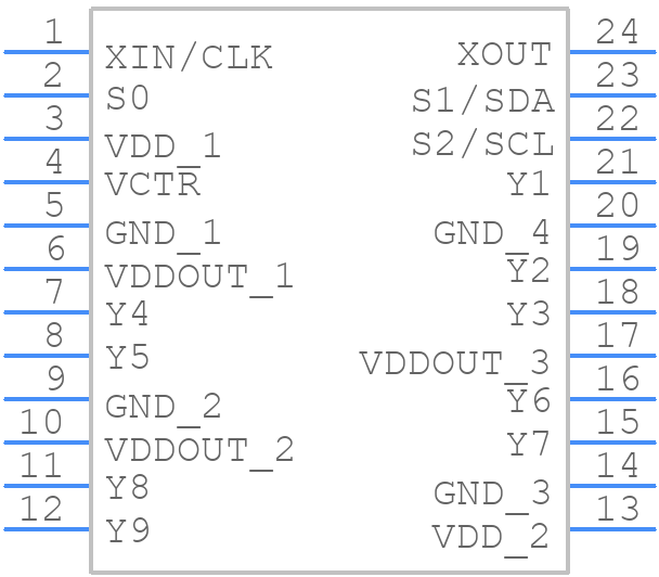 CDCE949QPWRQ1 - Texas Instruments - PCB symbol