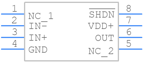 TLV2450AIP - Texas Instruments - PCB symbol