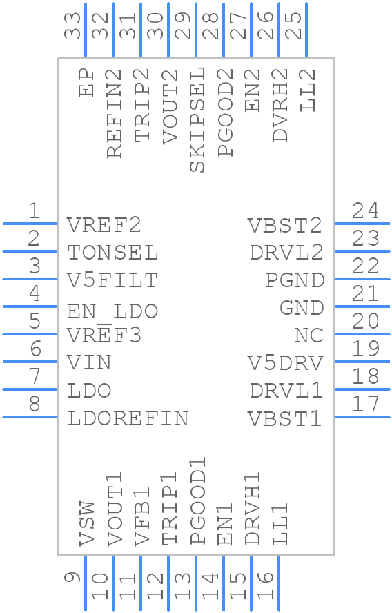 TPS51427ARHBT - Texas Instruments - PCB symbol