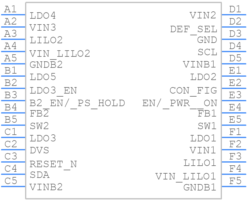 LP8725TLE/NOPB - Texas Instruments - PCB symbol