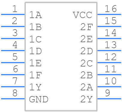 SN75123N - Texas Instruments - PCB symbol