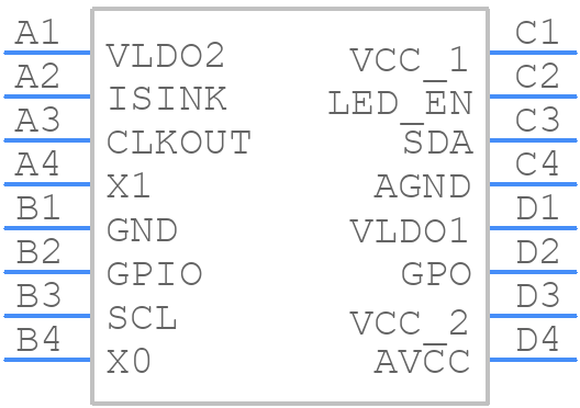 TPS657095YFFT - Texas Instruments - PCB symbol