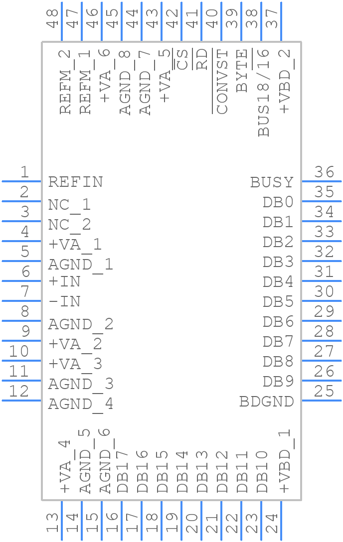 ADS8381IBPFBT - Texas Instruments - PCB symbol