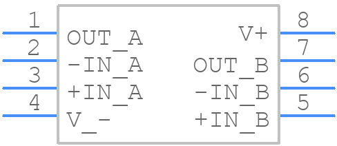 OPA2320AIDR - Texas Instruments - PCB symbol