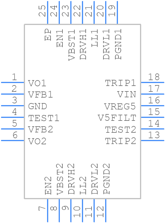 TPS53124RGER - Texas Instruments - PCB symbol