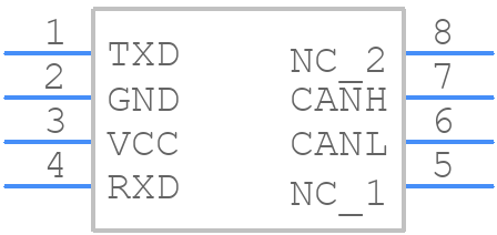 TCAN332GD - Texas Instruments - PCB symbol