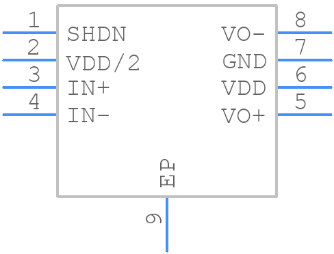 TLV4120IDGNR - Texas Instruments - PCB symbol