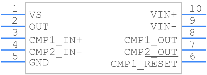 INA208AIDGST - Texas Instruments - PCB symbol