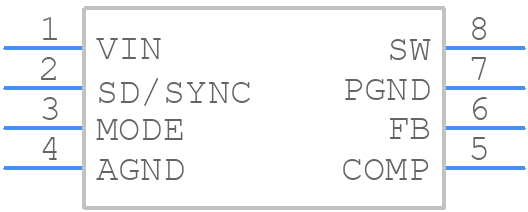 TPS62102D - Texas Instruments - PCB symbol