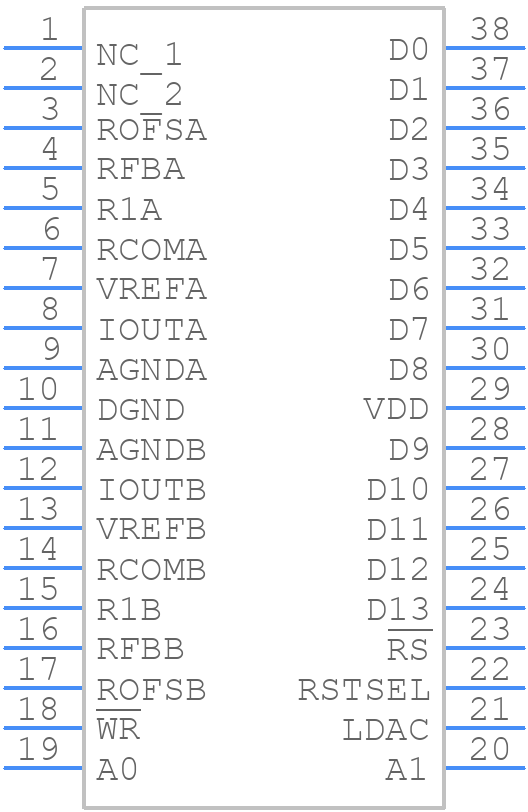 DAC8805QDBTR - Texas Instruments - PCB symbol