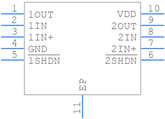 TLC083CDGQR - Texas Instruments - PCB symbol
