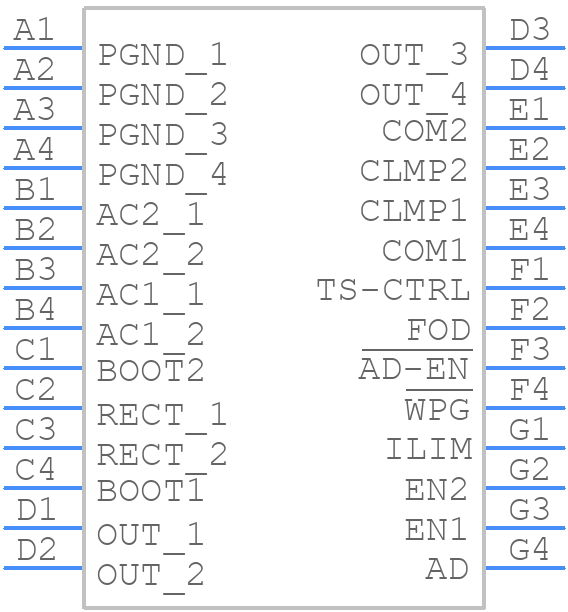 BQ51010BYFPR - Texas Instruments - PCB symbol