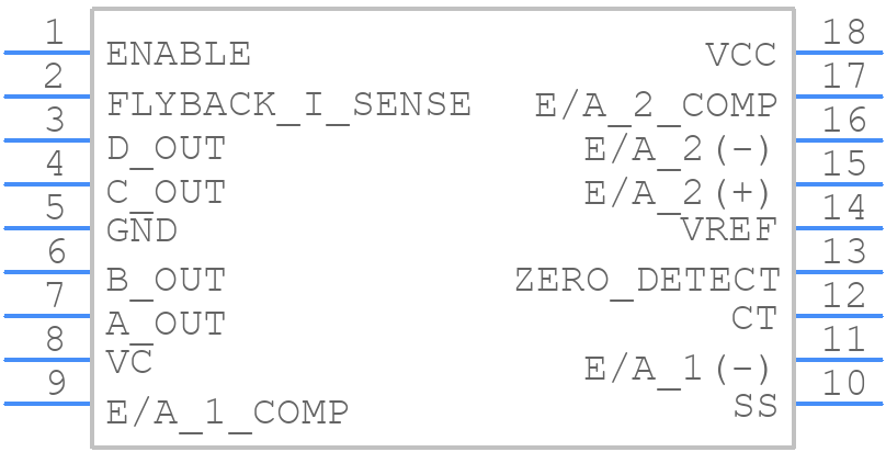 UC3871DW - Texas Instruments - PCB symbol