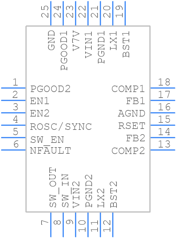 TPS65283RGET - Texas Instruments - PCB symbol
