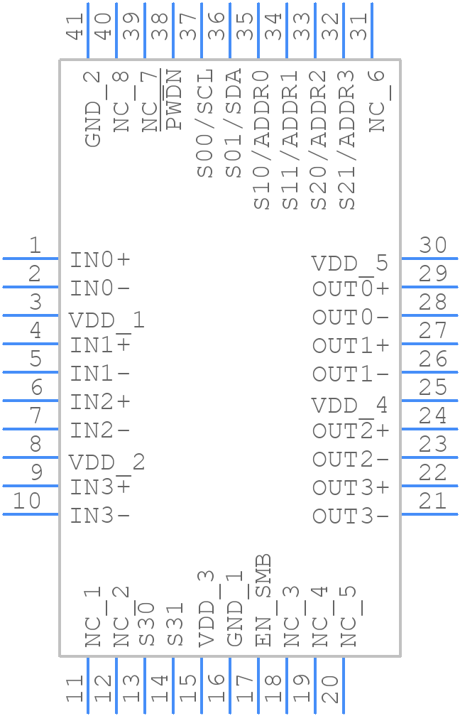 DS10CP154ATSQX/NOPB - Texas Instruments - PCB symbol